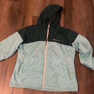 Mens Columbia jacket size XL teal and green